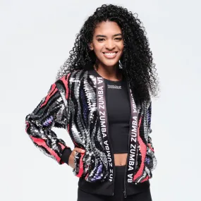 Funscape Sequin Bomber Jacket