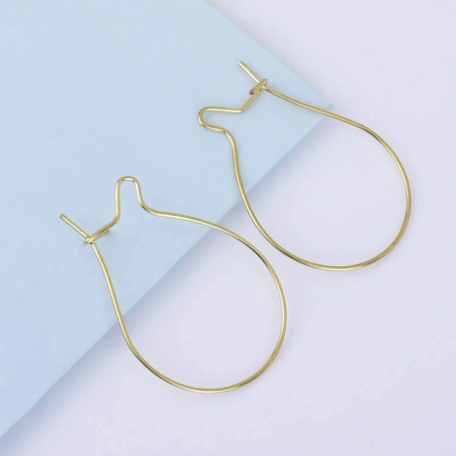 0.6*32mm Brass Earrings Hoop bottle Ear Wires Dainty earrings Minimalist Earrings Attachment 20pcs 102529