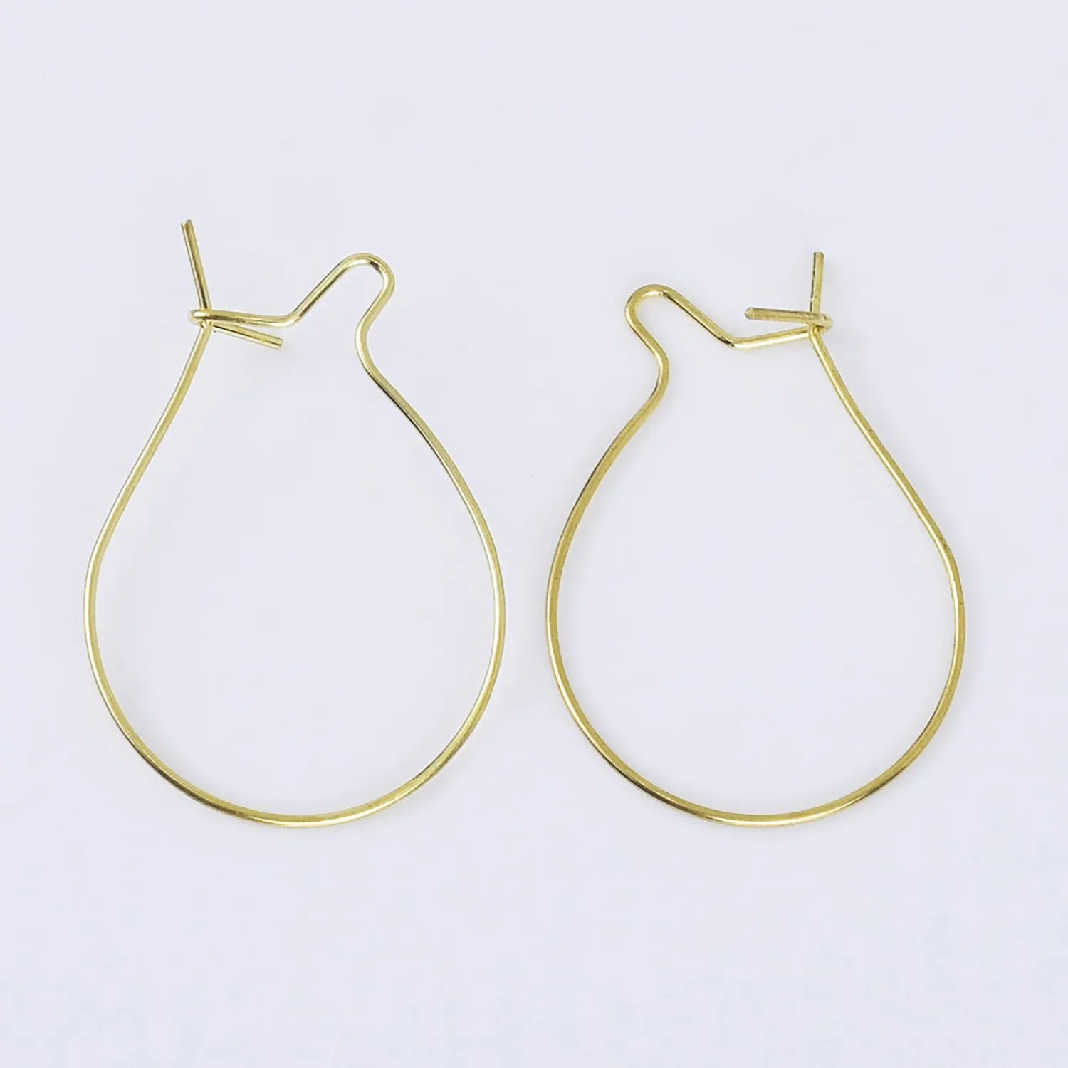 0.6*32mm Brass Earrings Hoop bottle Ear Wires Dainty earrings Minimalist Earrings Attachment 20pcs 102529