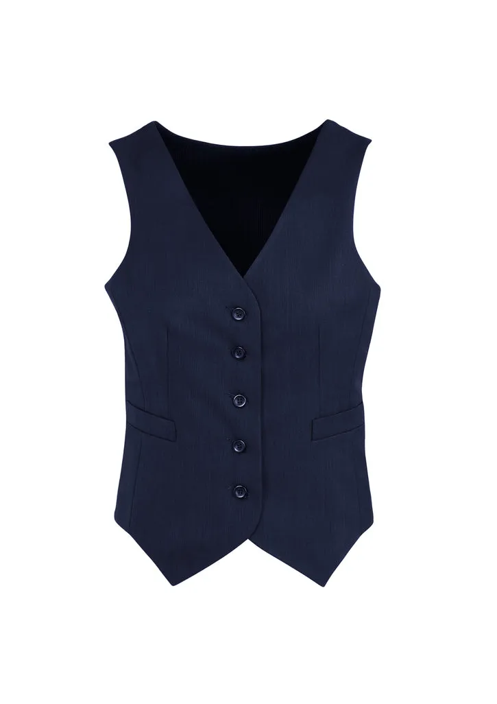 50111 BIZCORPORATES WOMENS PEAKED VEST WITH KNITTED BACK