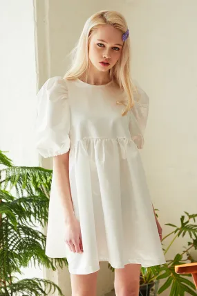 Abigail Puff Sleeve Babydoll Dress