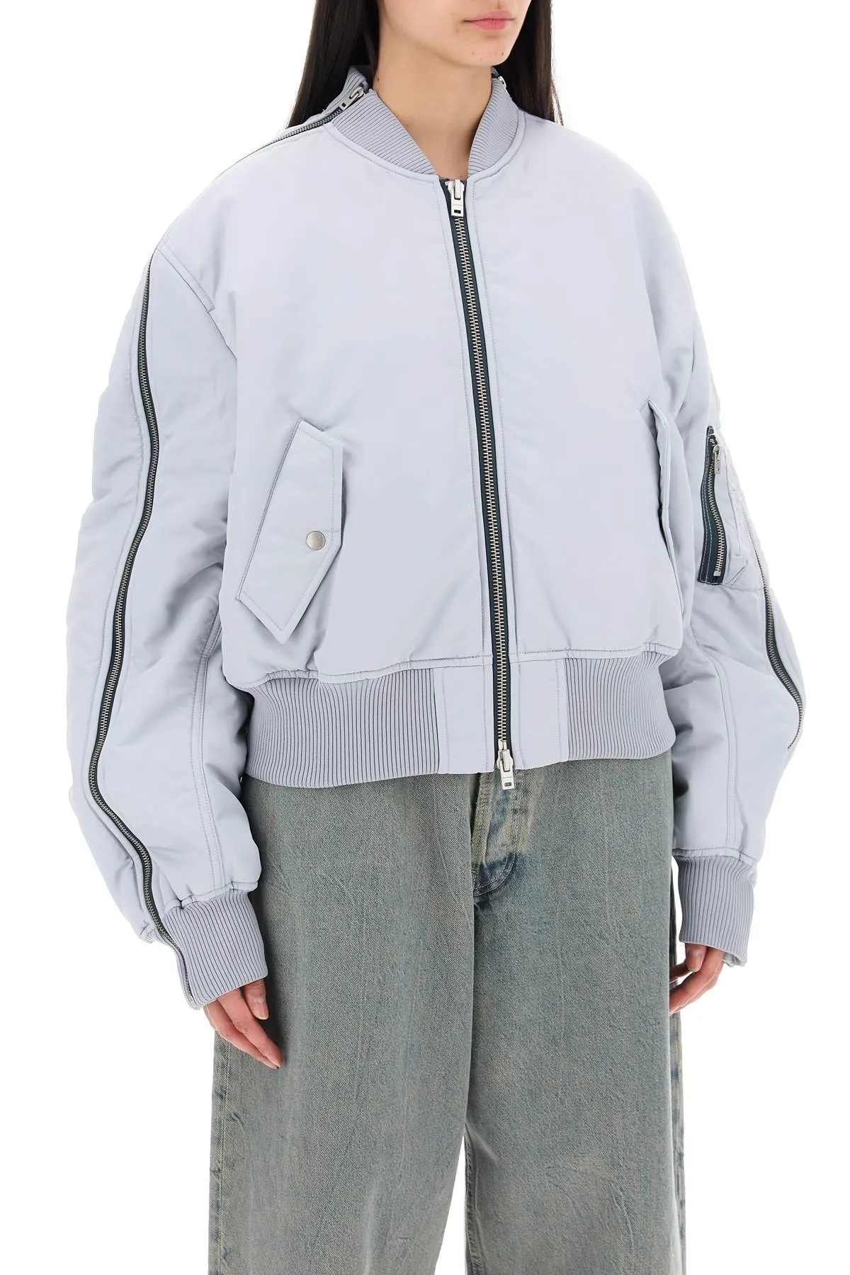 Acne Studios Bomber Jacket With Zipper (Size - 38)