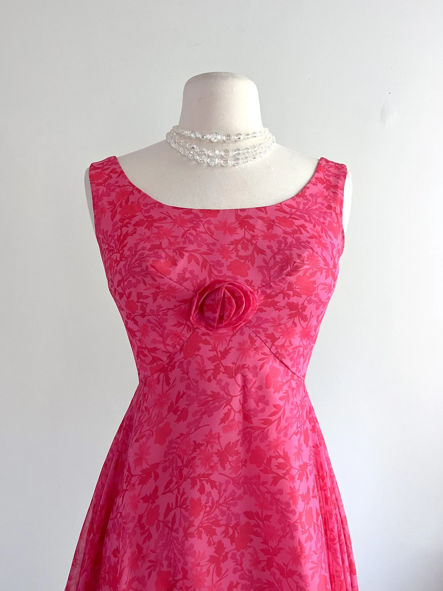 Adorable Barbie Pink 1960's Babydoll Dress  / Sz XS