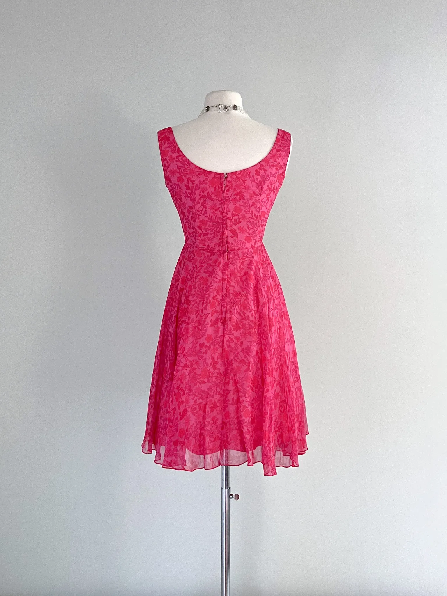 Adorable Barbie Pink 1960's Babydoll Dress  / Sz XS