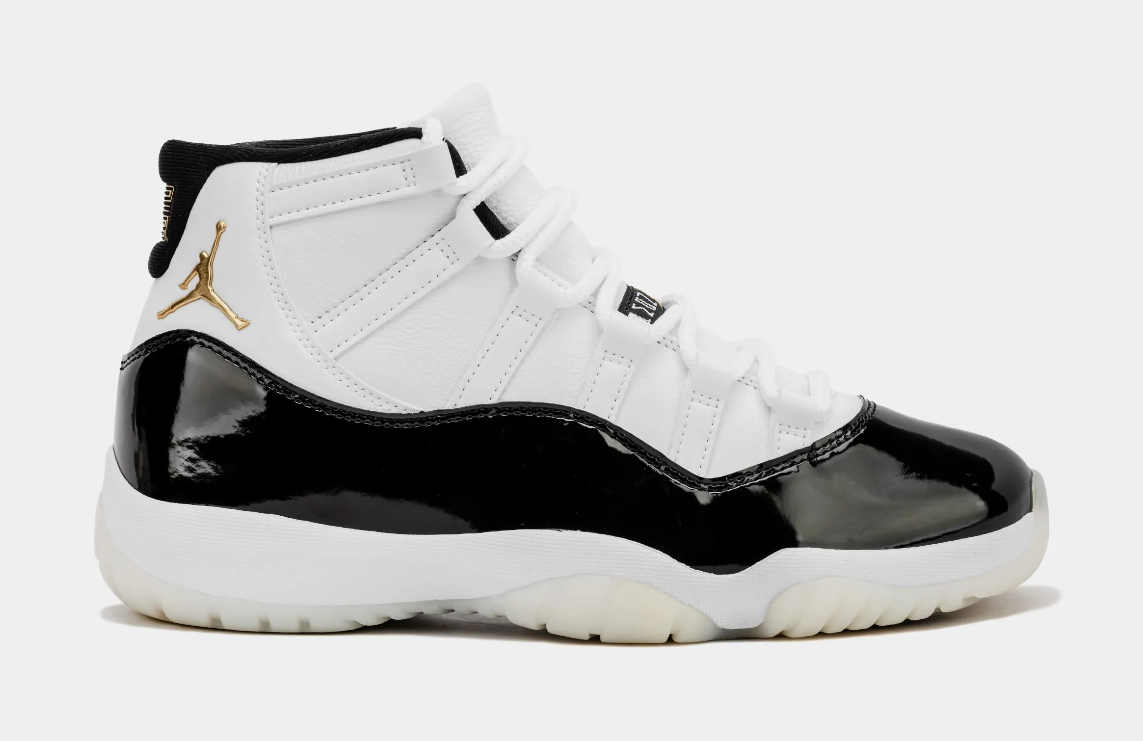 Air Jordan 11 Retro Gratitude Mens Lifestyle Shoes (White/Metallic Gold/Black)