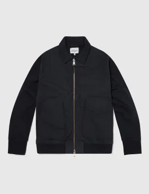 Albam Contrast Bomber Jacket - Dark Navy