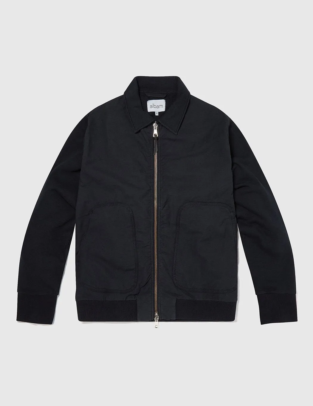 Albam Contrast Bomber Jacket - Dark Navy