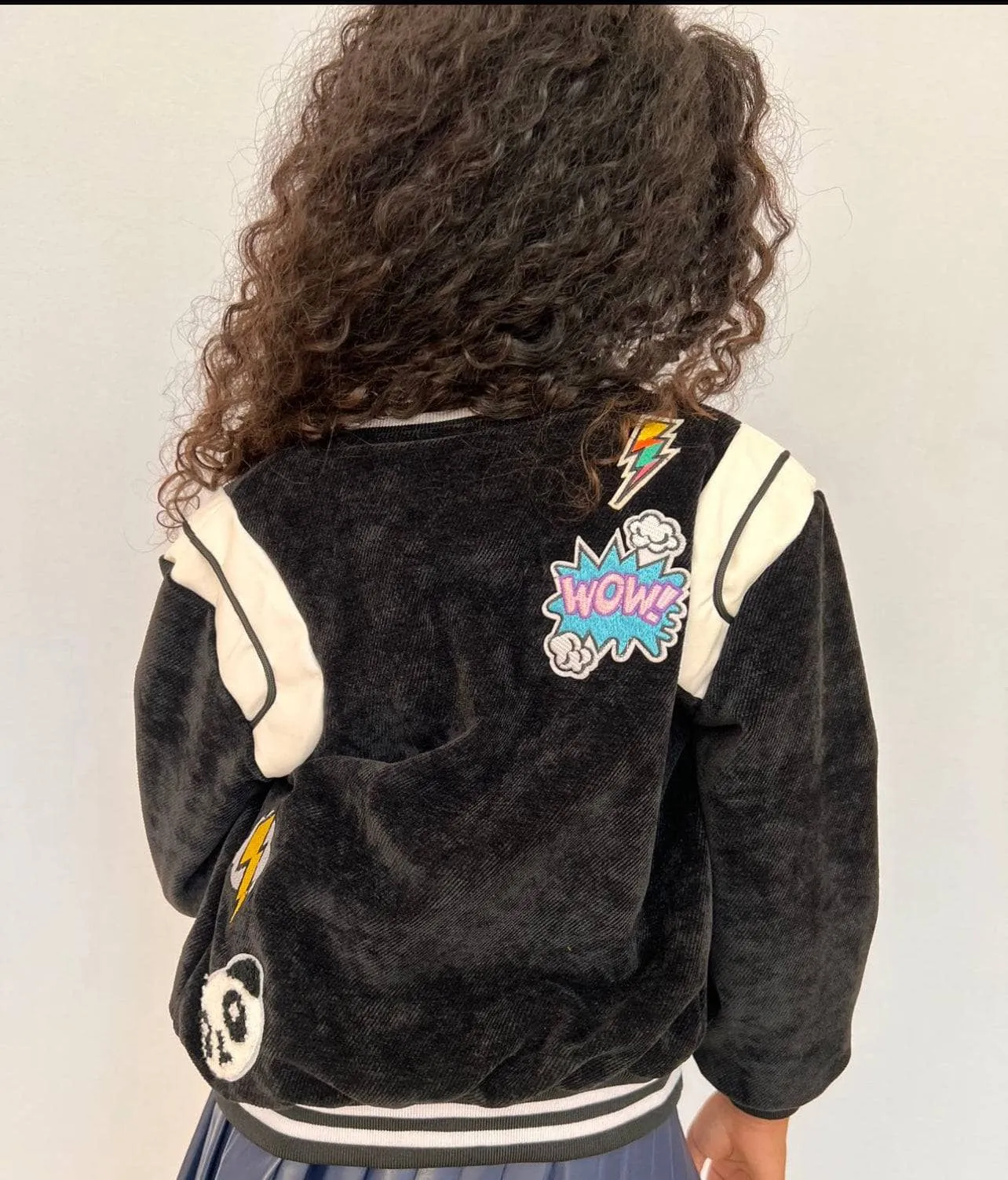 All About The Patch Varsity Patch Bomber