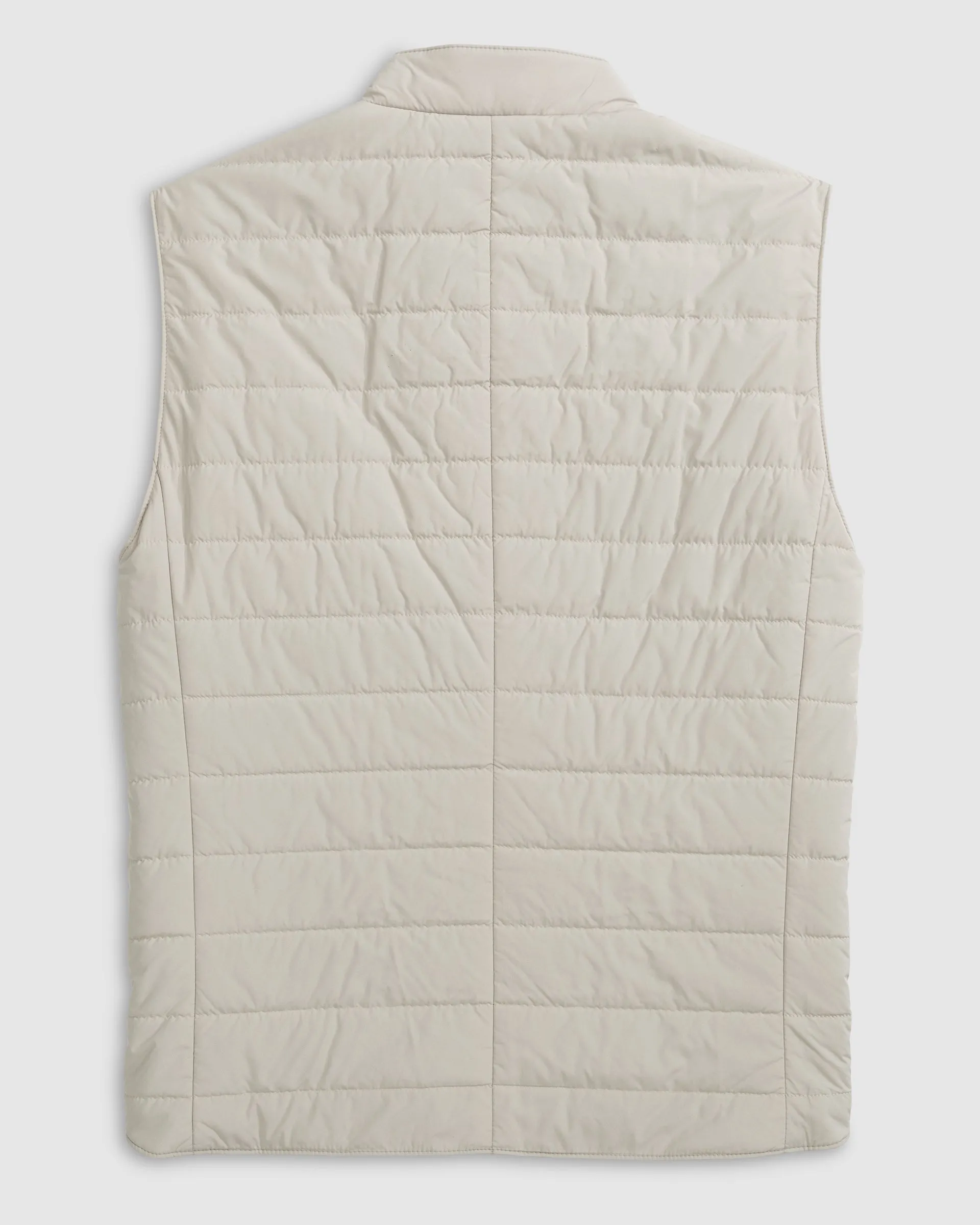 Apo Quilted Button Up Vest - Tan