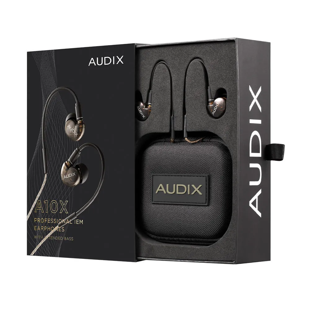 Audix A10X - Studio Quality Earphones with Extended Bass Response