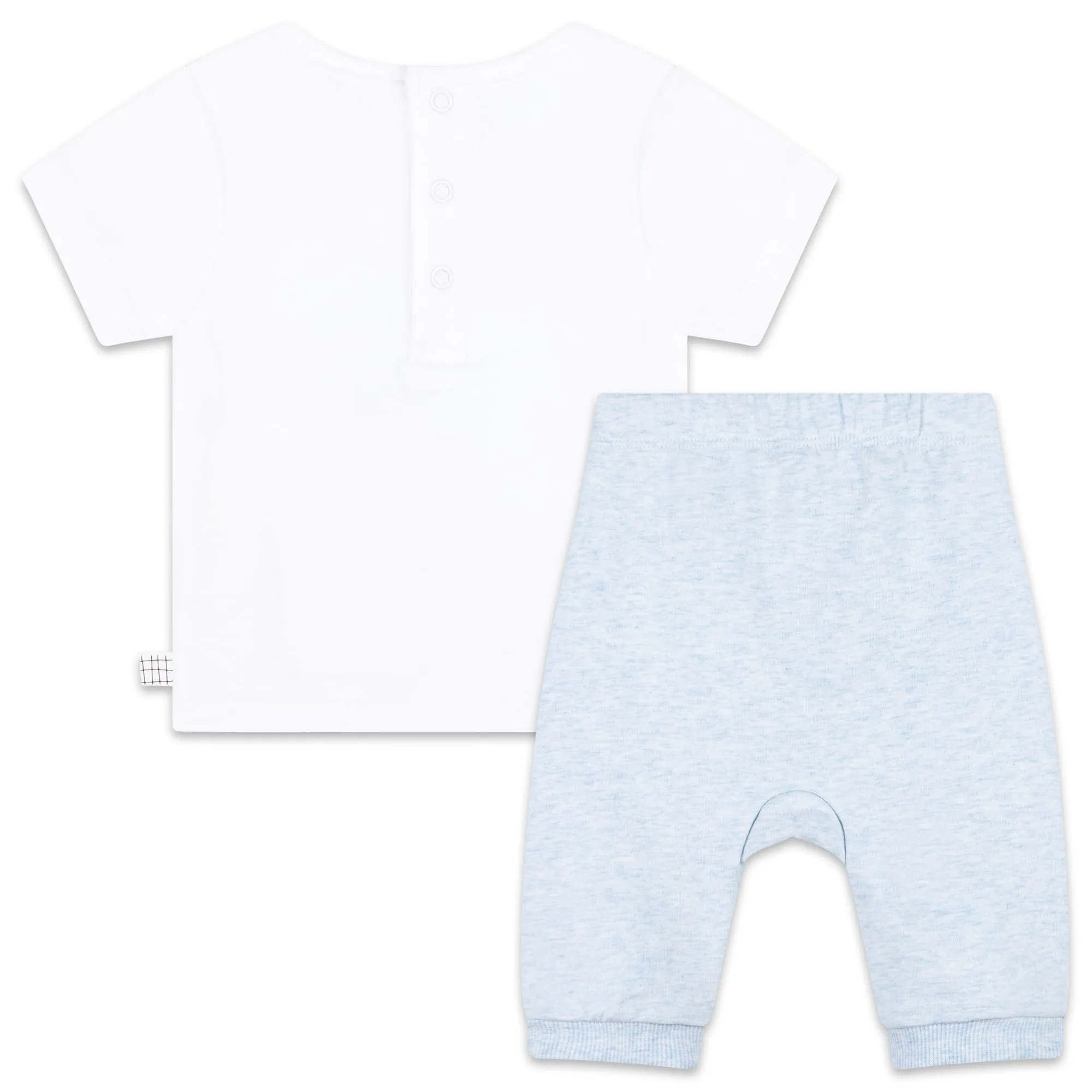 Baby Boys White T-Shirt   Joggers