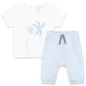 Baby Boys White T-Shirt   Joggers