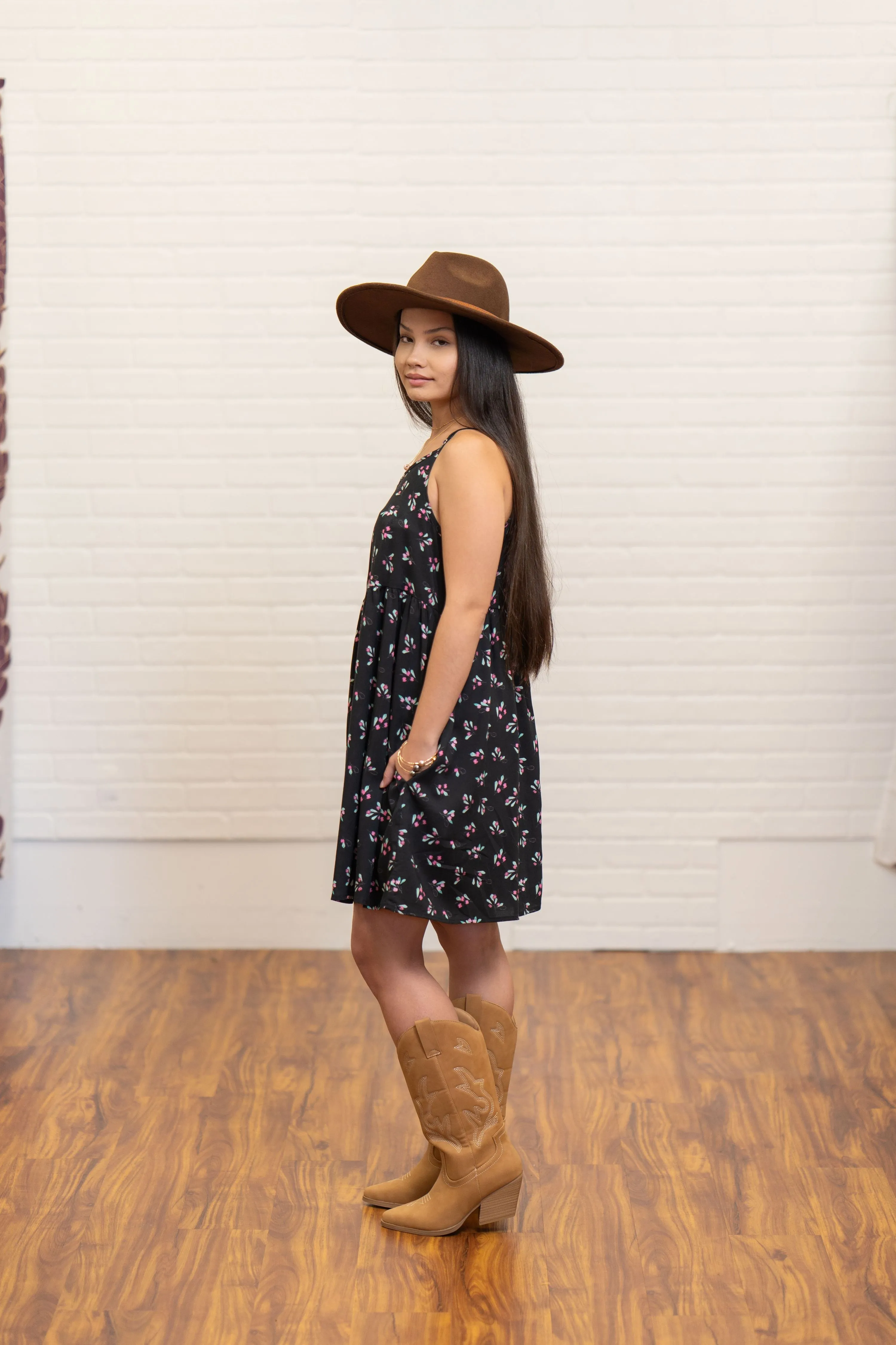 Babydoll Dress - ʻAʻaliʻi Black ALL SALES FINAL