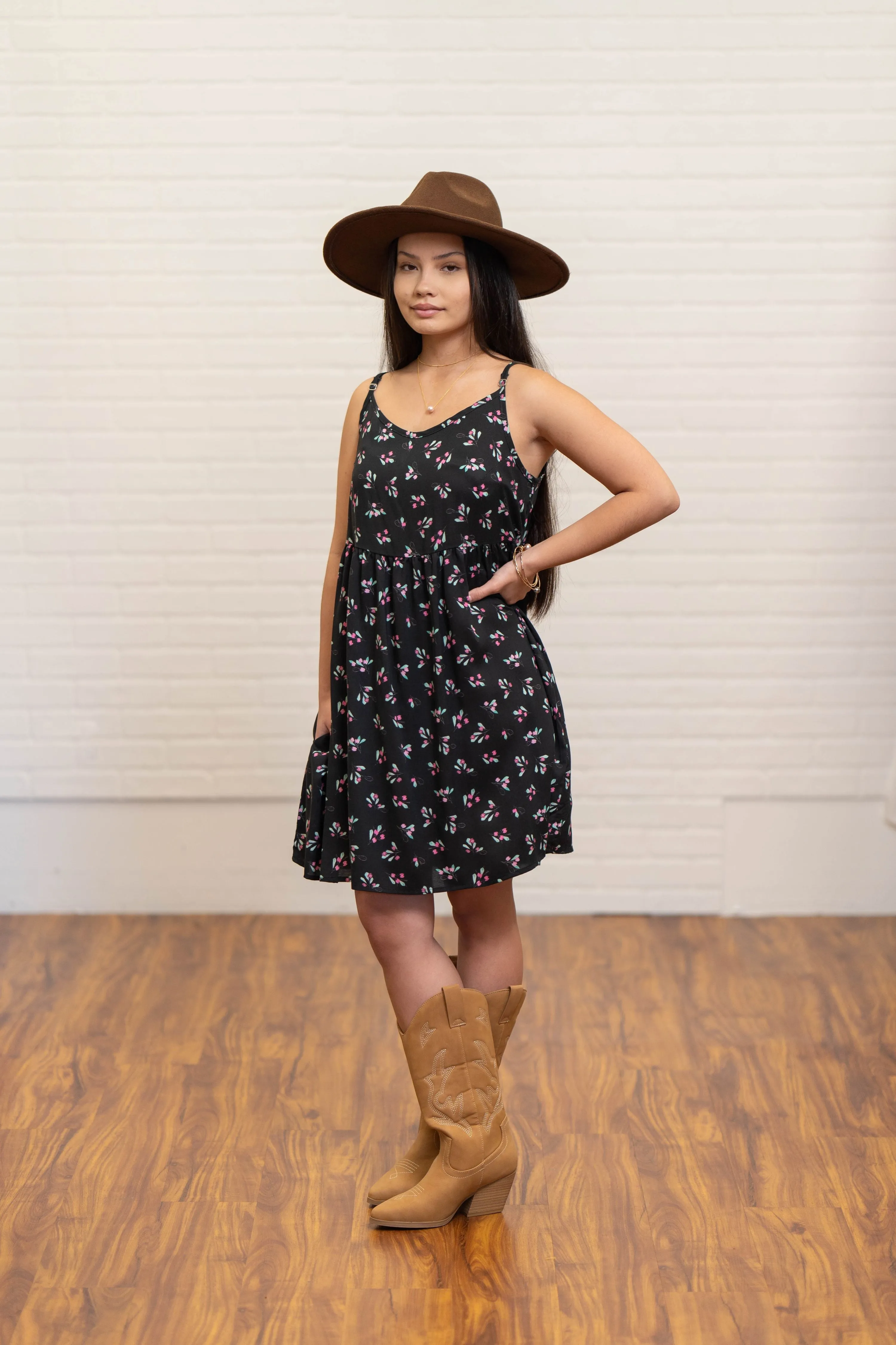 Babydoll Dress - ʻAʻaliʻi Black ALL SALES FINAL