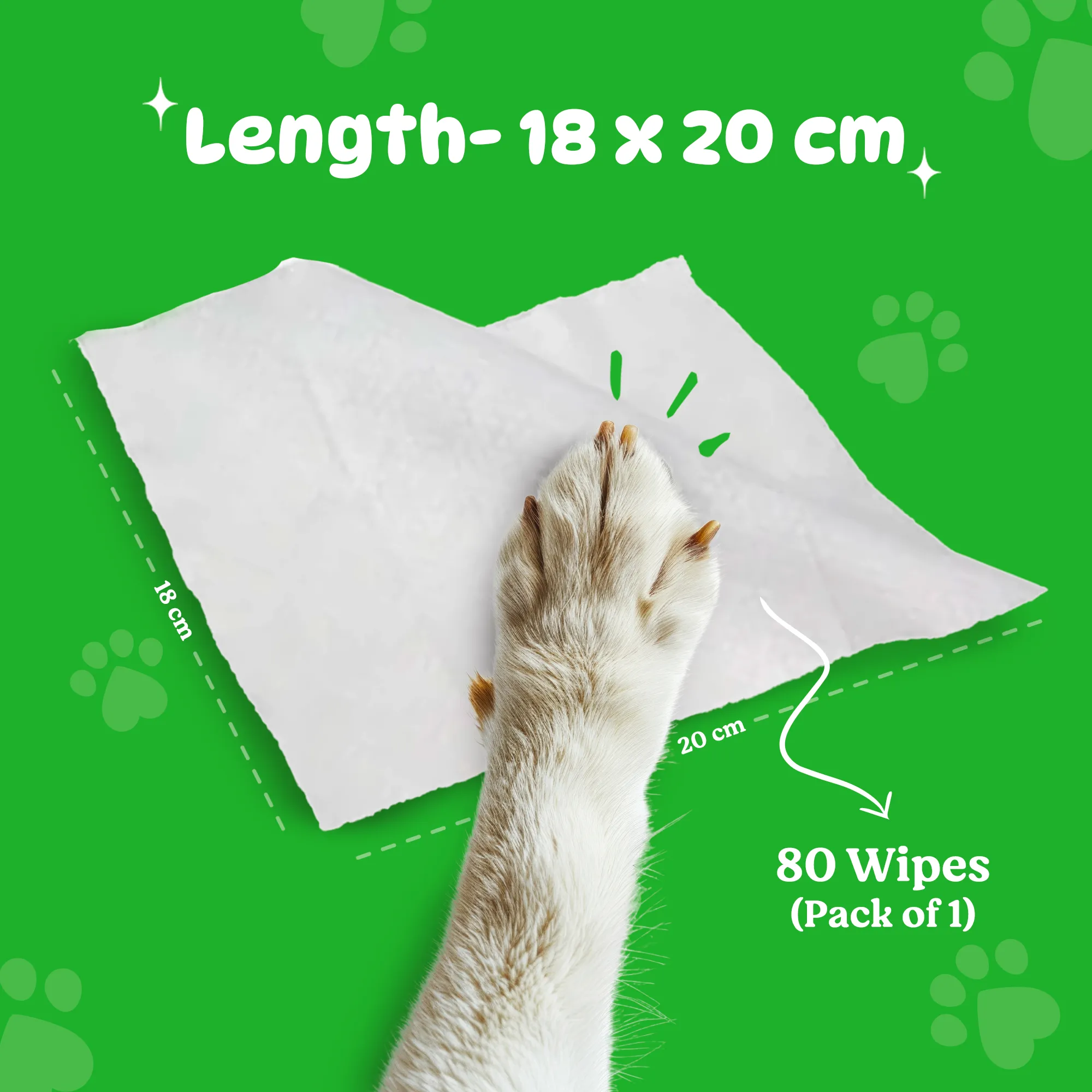 BASIL Daily Wipes, All Purpose Pet Grooming Wet Wipes - 80 Wipes