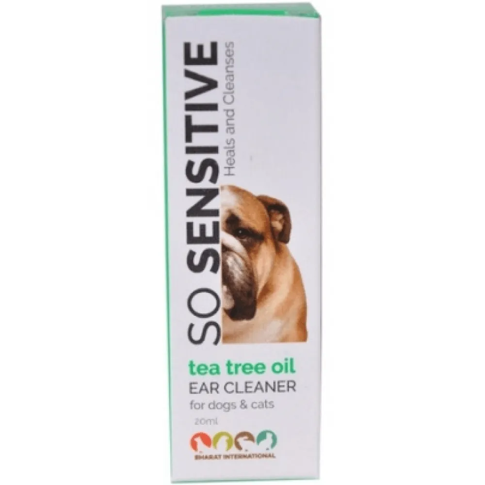 BI Grooming Cool Tea Tree Oil Powder and Sensitive Tea Tree Oil Ear Cleaner for Dogs and Cats Combo