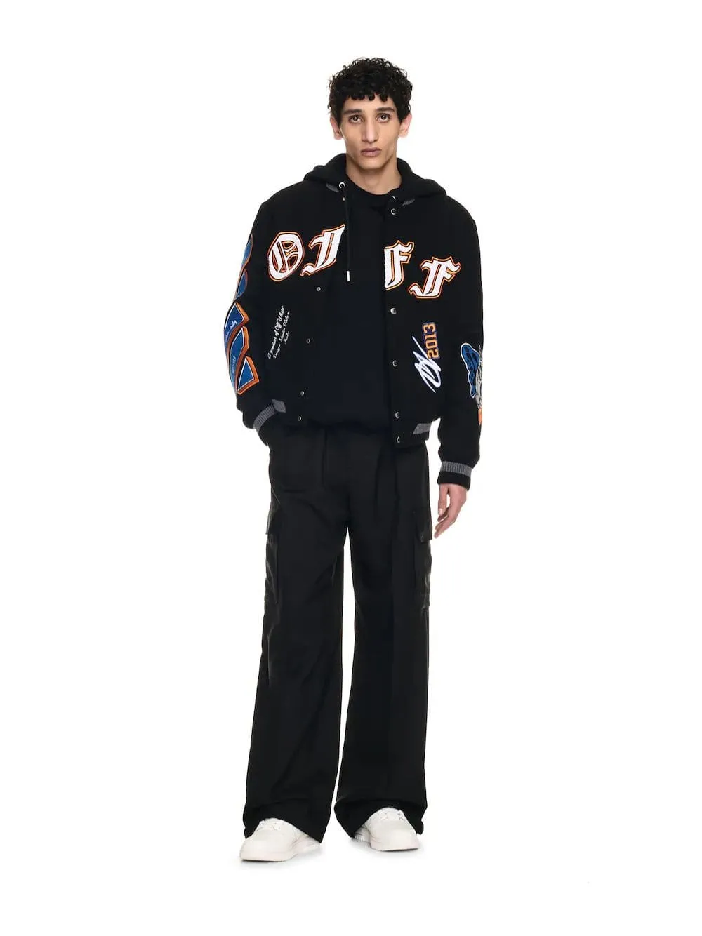 Black Gang Varsity Wool Bomber