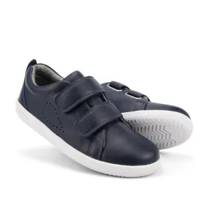 Bobux Kids   Plus Grass Court Navy Velcro Trainers 832449