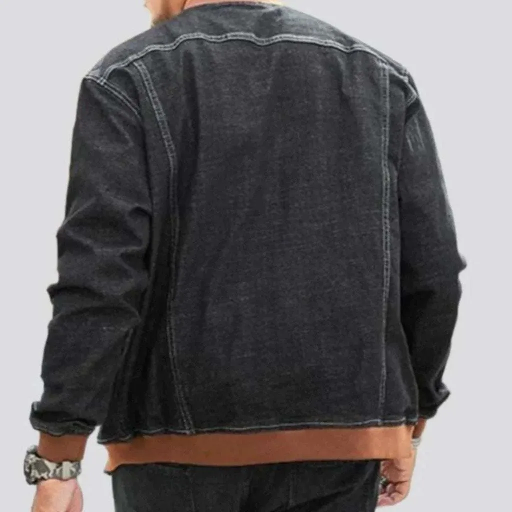 Bomber men jean jacket