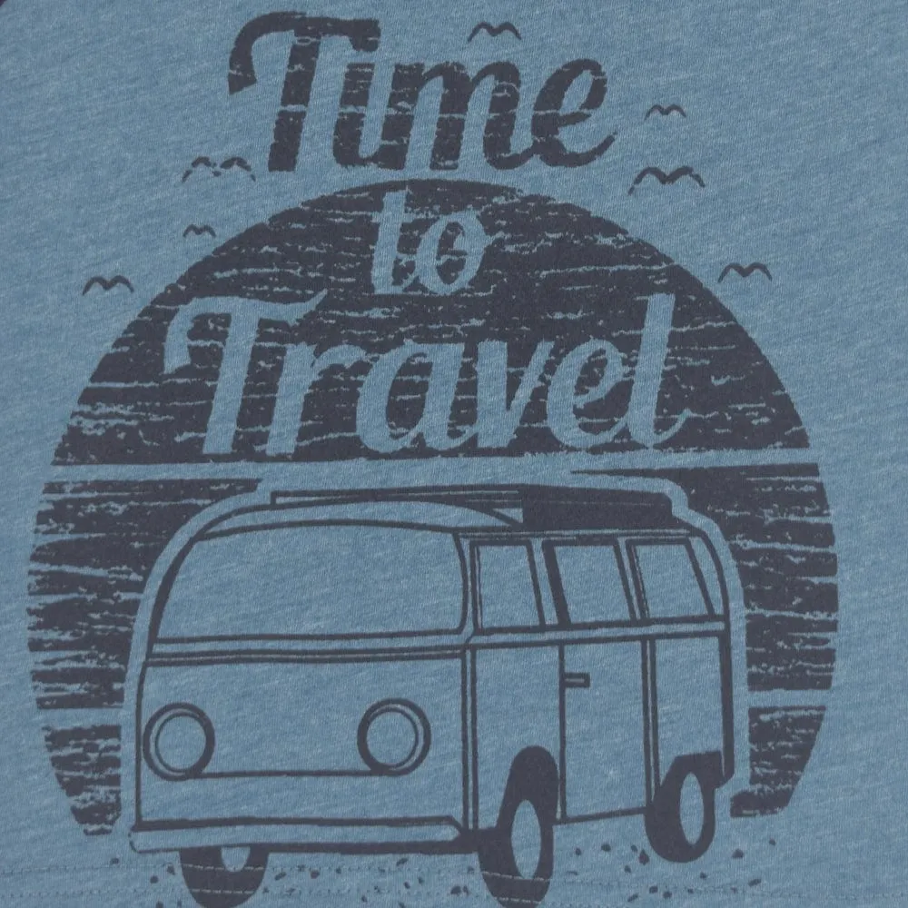 BOY'S TIME TO TRAVEL PRINTED VEST