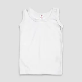 Boys White Vest