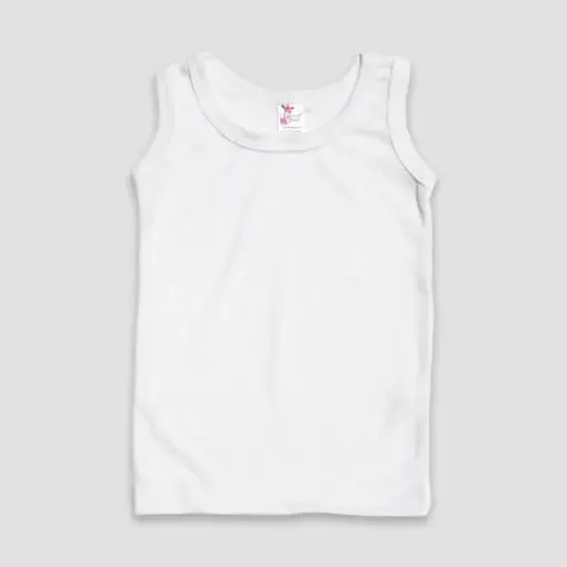 Boys White Vest