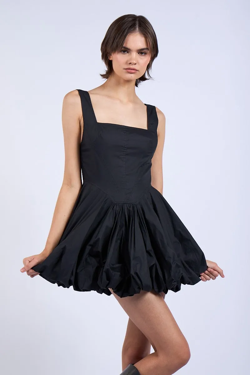 Bubble Hem Mini Dress