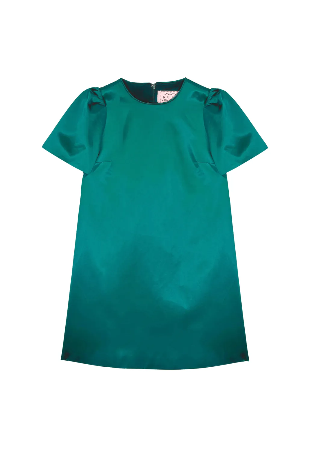 Buru   Pencil & Paper Co. The Lee Dress - Green Satin