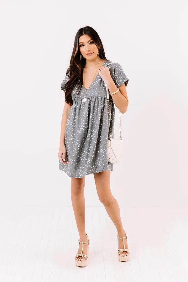 Casual Occasion Babydoll Dress In Light Forest