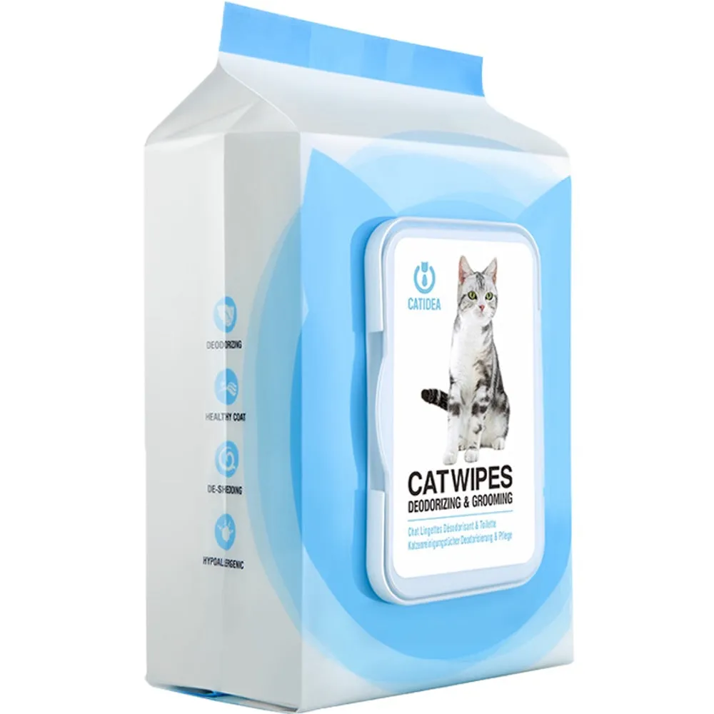 CatIdea Deodorising & Grooming Cat Wipes 25pcs