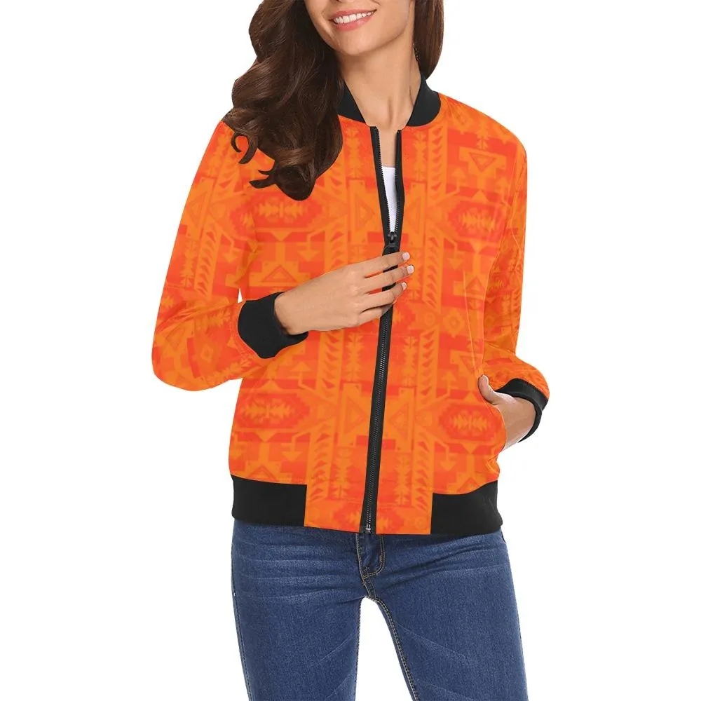 Chiefs Mountain Orange Bring Them Home Bomber Jacket for Women