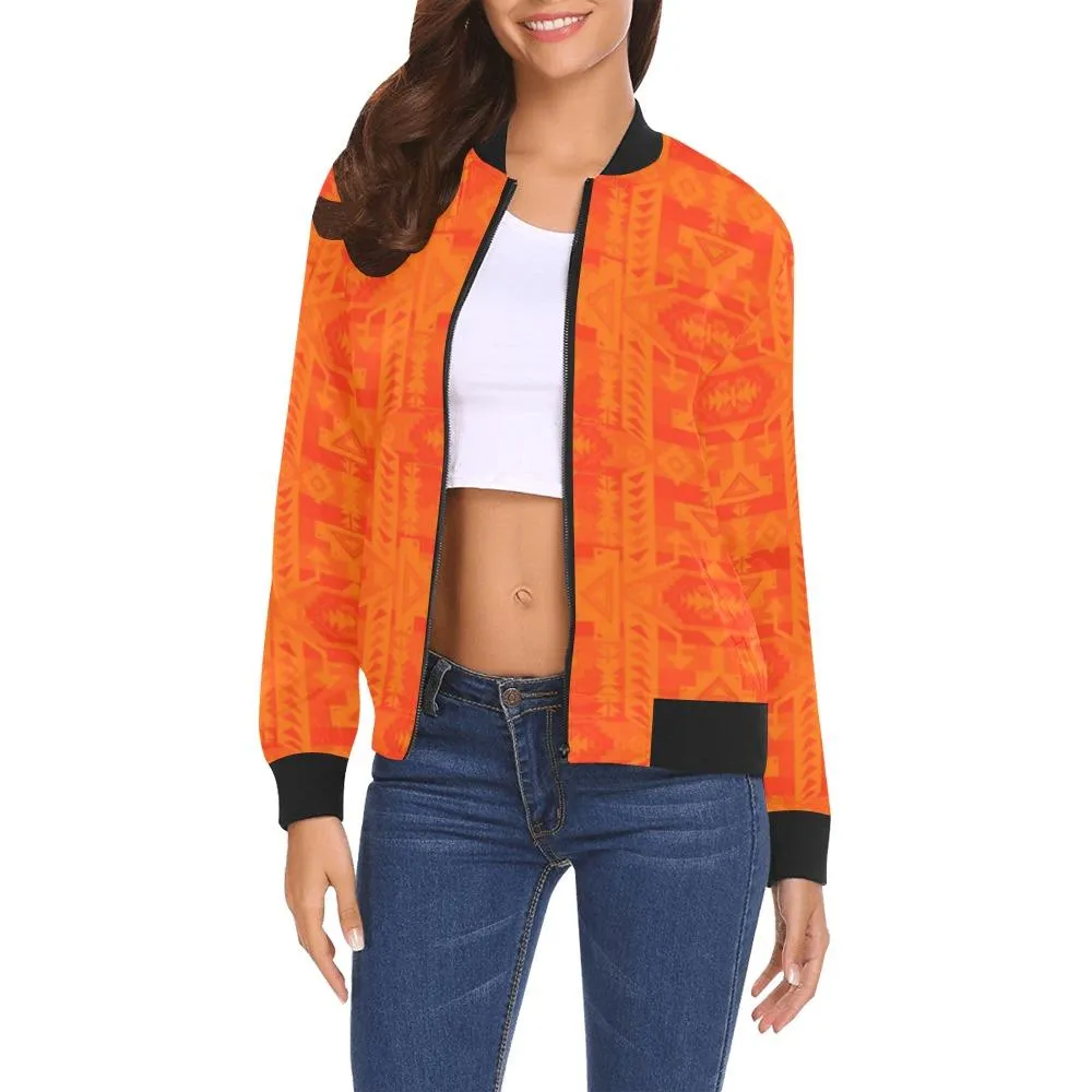 Chiefs Mountain Orange Bring Them Home Bomber Jacket for Women