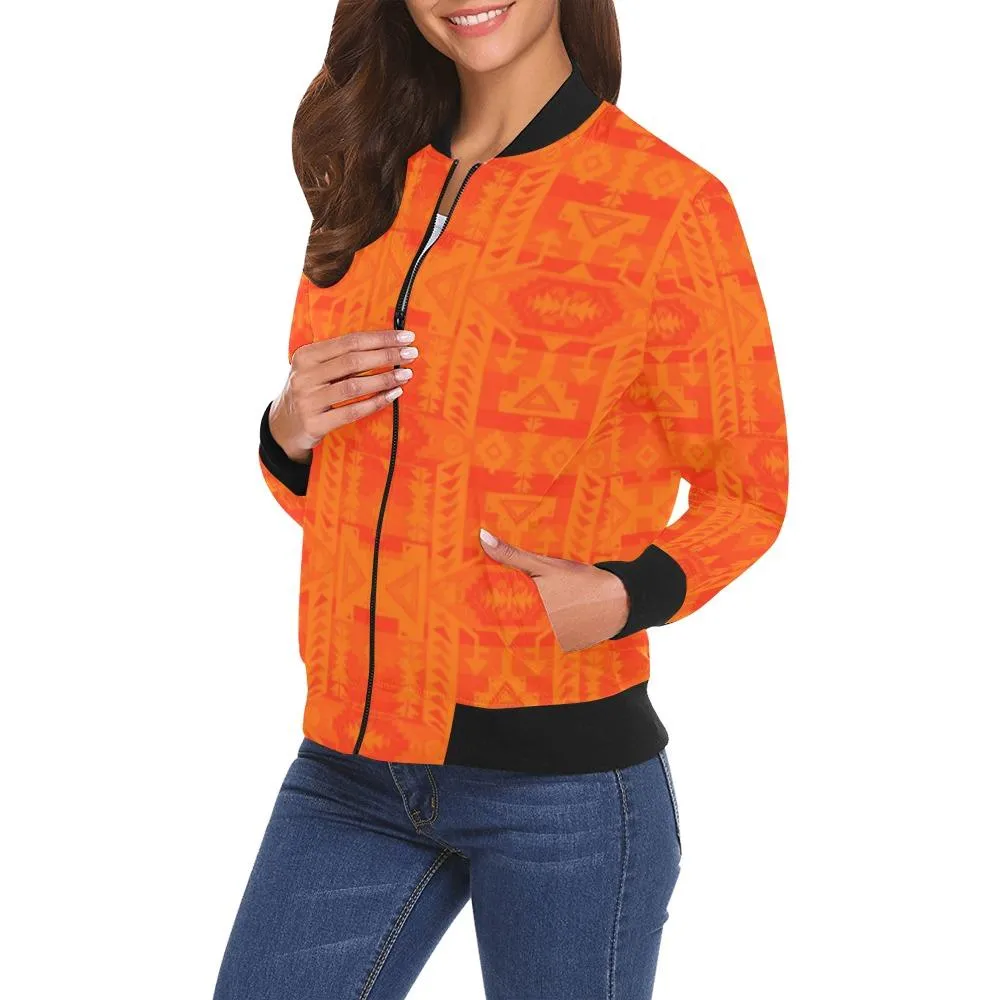 Chiefs Mountain Orange Bring Them Home Bomber Jacket for Women