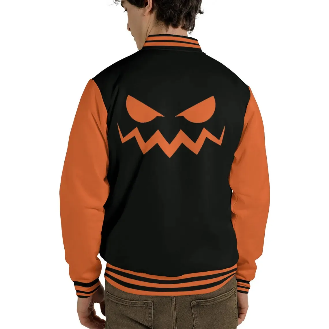 Custom Cosplay Pumpkin Halloween Week Orange Varsity By TJS