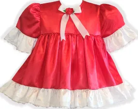 Custom Fit Red Satin Adult Sissy Babydoll Nightgown by Leanne's