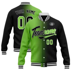 Custom Gradient Fashion Jacket Bomber Full-Snap Varsity Letterman Personalized Jacket FZ005-D028016-25