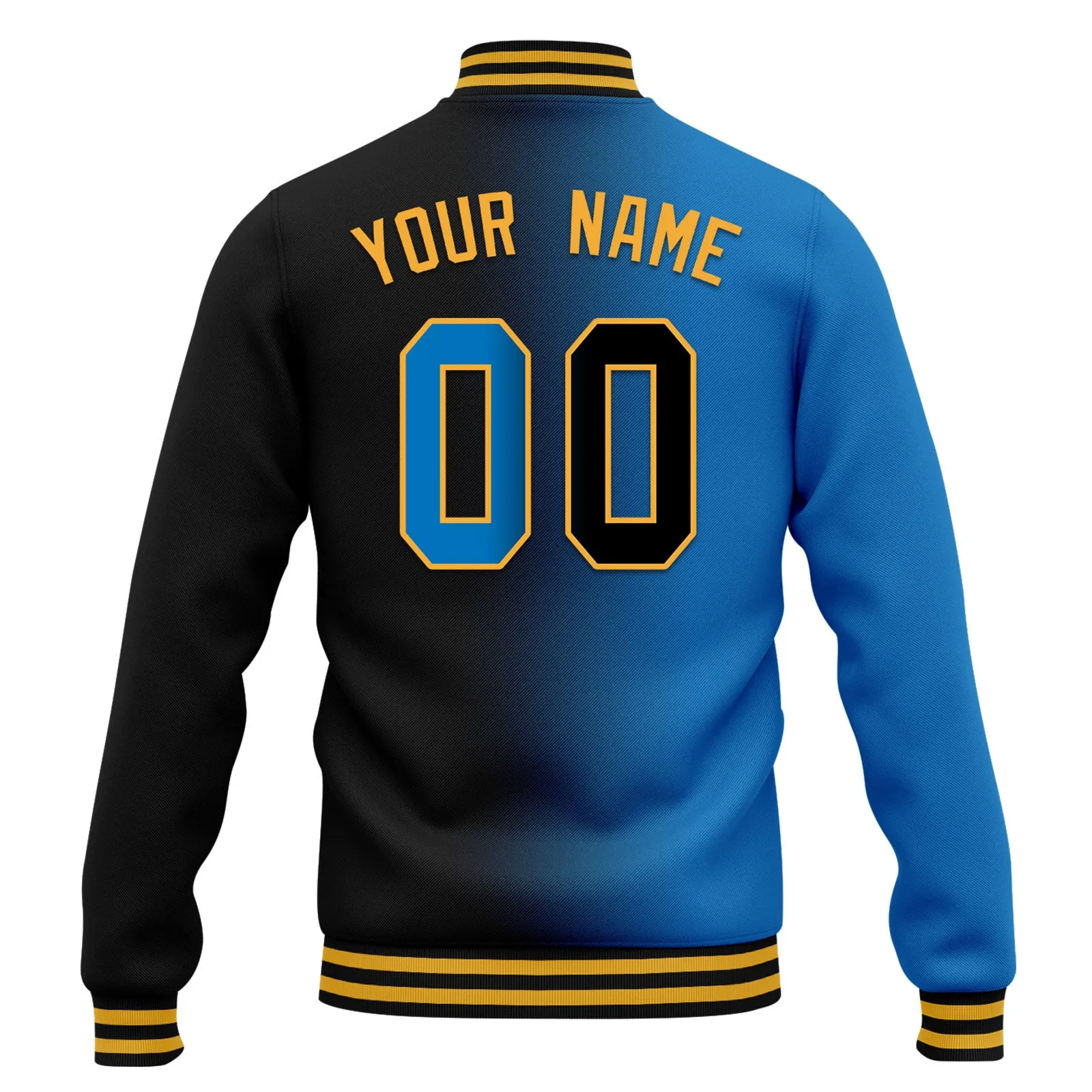 Custom Gradient Fashion Jacket Bomber Full-Snap Varsity Letterman Personalized Jacket FZ005-D028016-5