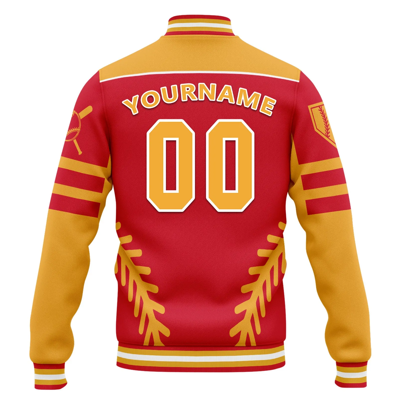 Custom Jacket Bomber Full-Snap Varsity Letterman Personalized Jacket FZ005-D023003-10