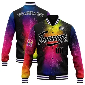 Custom Jacket Bomber Full-Snap Varsity Letterman Personalized Jacket FZ005-D025003-8