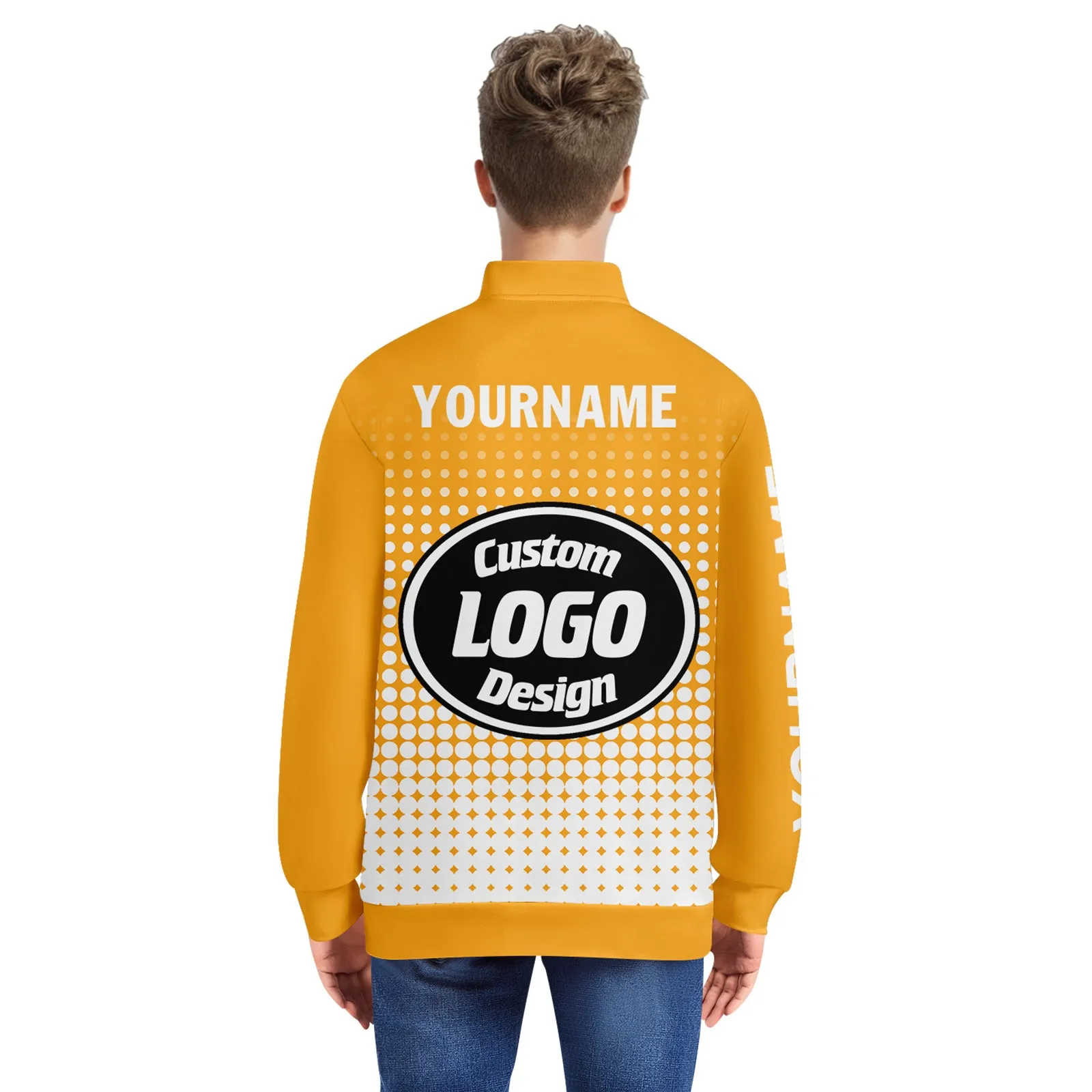 Custom Jacket Bomber Full-Snap Varsity Letterman Personalized Jacket PR092-D020346-5