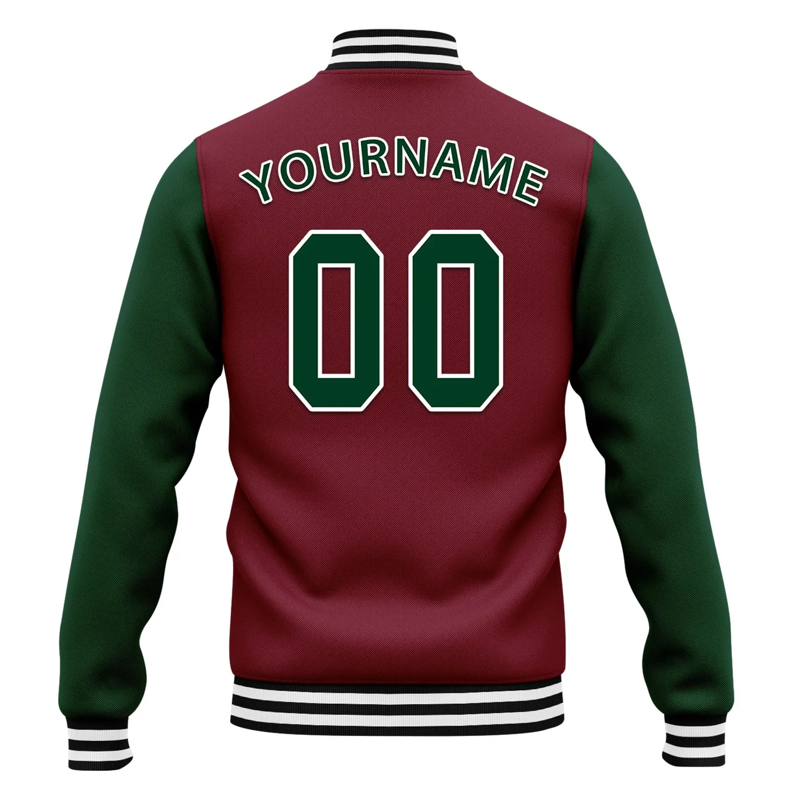 Custom Raglan Sleeves Jacket Bomber Full-Snap Varsity Letterman Personalized Jacket FZ005-D025002-5