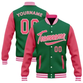 Custom Raglan Sleeves Jacket Bomber Full-Snap Varsity Letterman Personalized Jacket FZ005-D025002-7