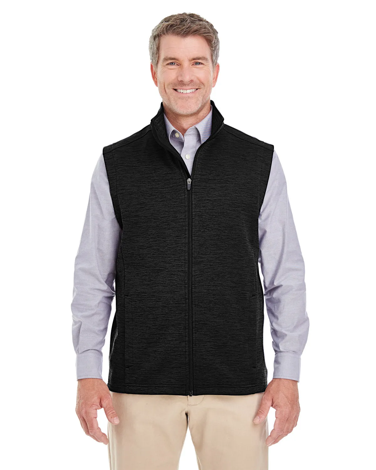 Devon & Jones Men's Newbury Mélange Fleece Vest DG797