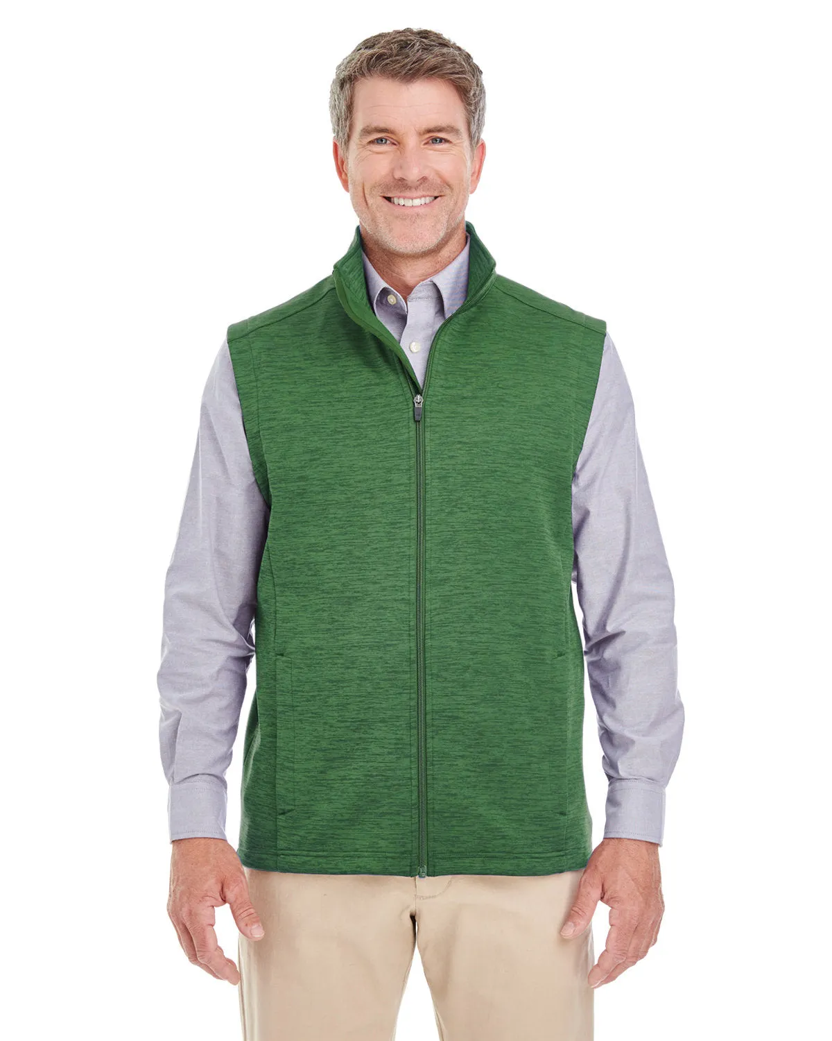 Devon & Jones Men's Newbury Mélange Fleece Vest DG797