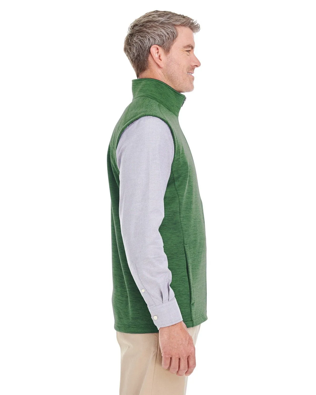 Devon & Jones Men's Newbury Mélange Fleece Vest DG797