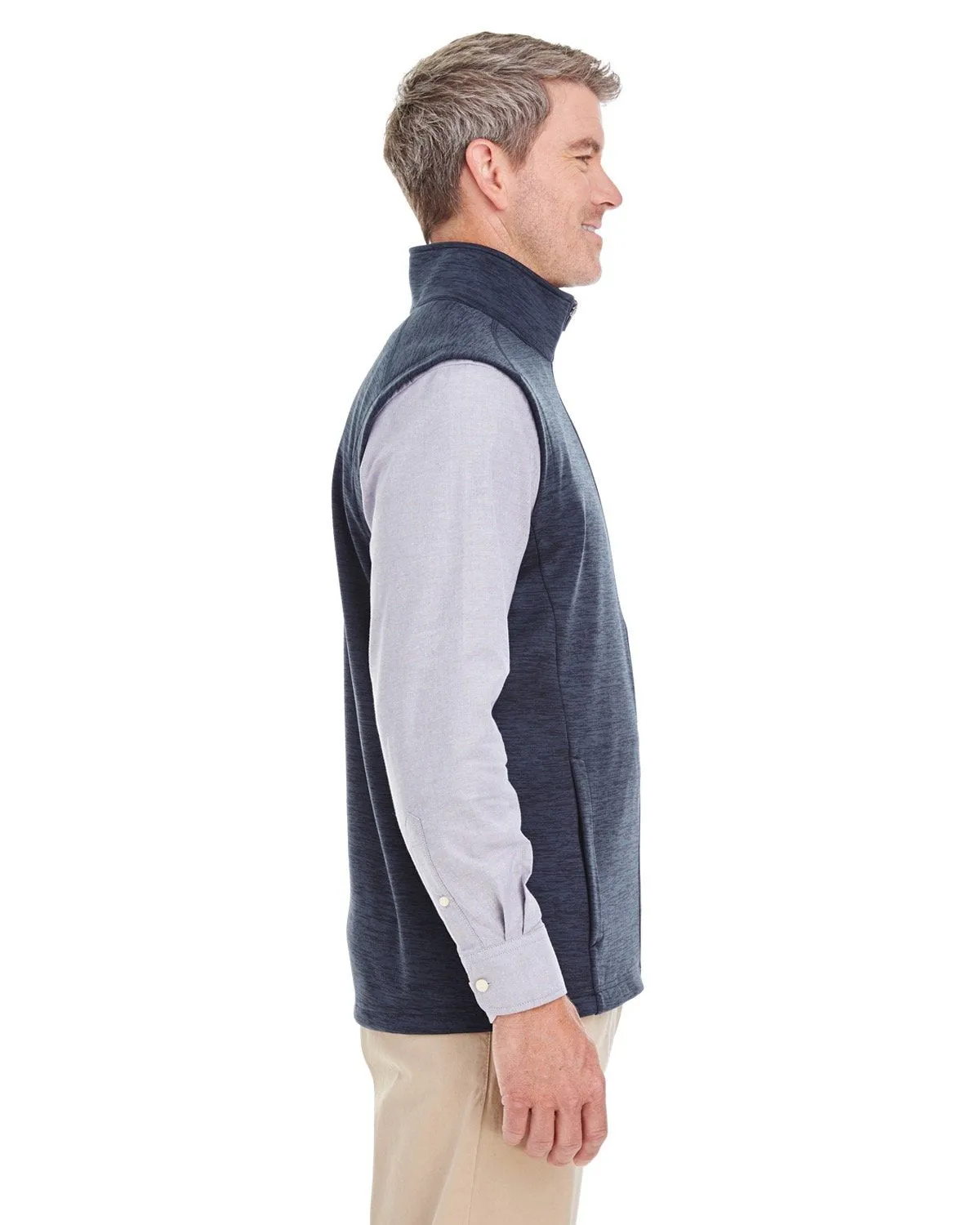 Devon & Jones Men's Newbury Mélange Fleece Vest DG797