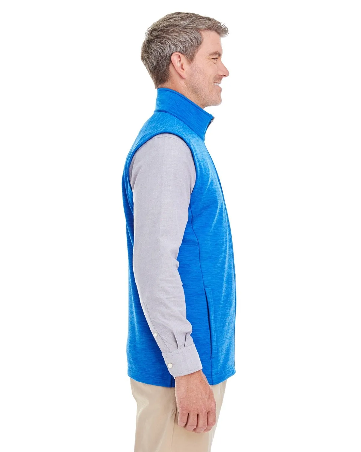 Devon & Jones Men's Newbury Mélange Fleece Vest DG797