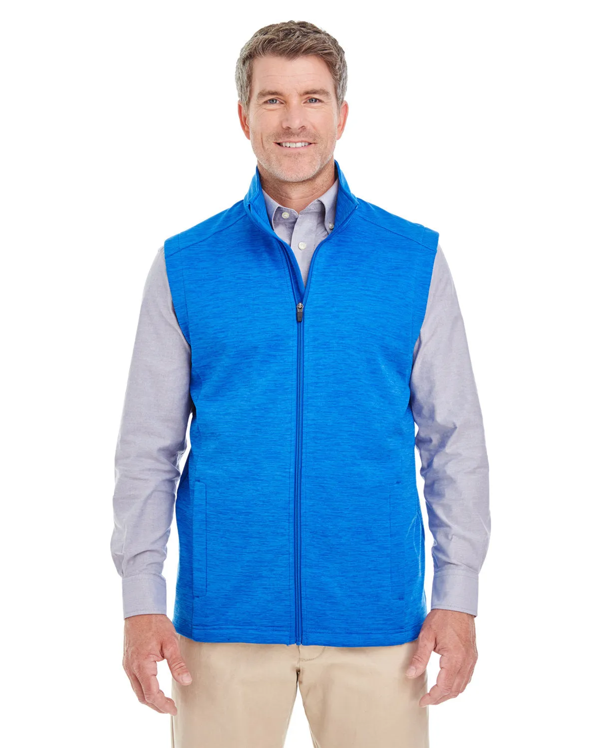 Devon & Jones Men's Newbury Mélange Fleece Vest DG797