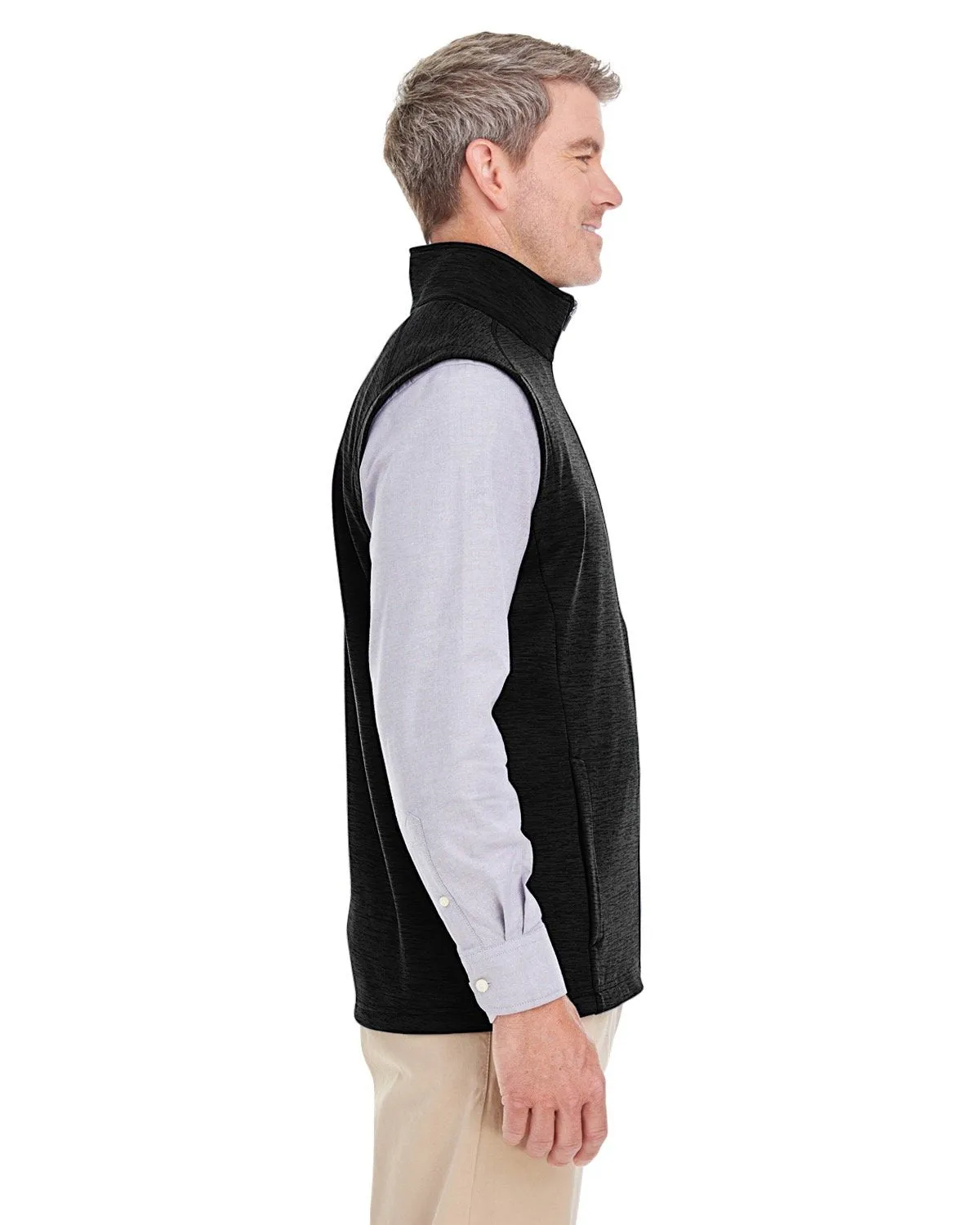 Devon & Jones Men's Newbury Mélange Fleece Vest DG797