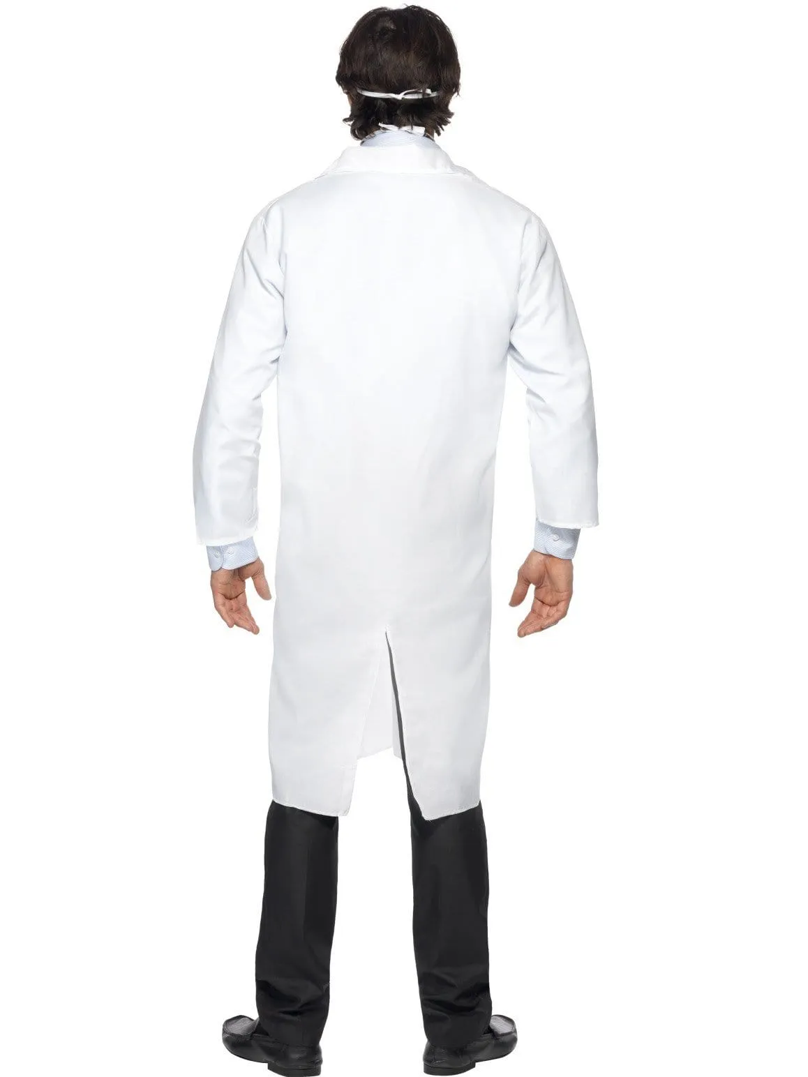 Doctor Scientist White Lab Coat and Mask Fancy Dress Adult Costume